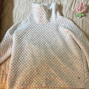 Apana Textured Cream Cowl Neck Sweater